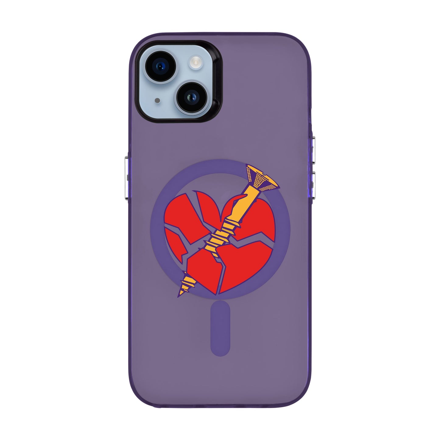 BROKEN HEART-iPhone 14 Plus Hold Kılıf MagSafe Özellikli