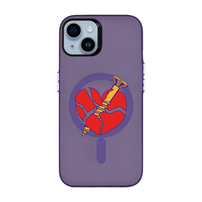 BROKEN HEART-iPhone 14 Plus Hold Kılıf MagSafe Özellikli
