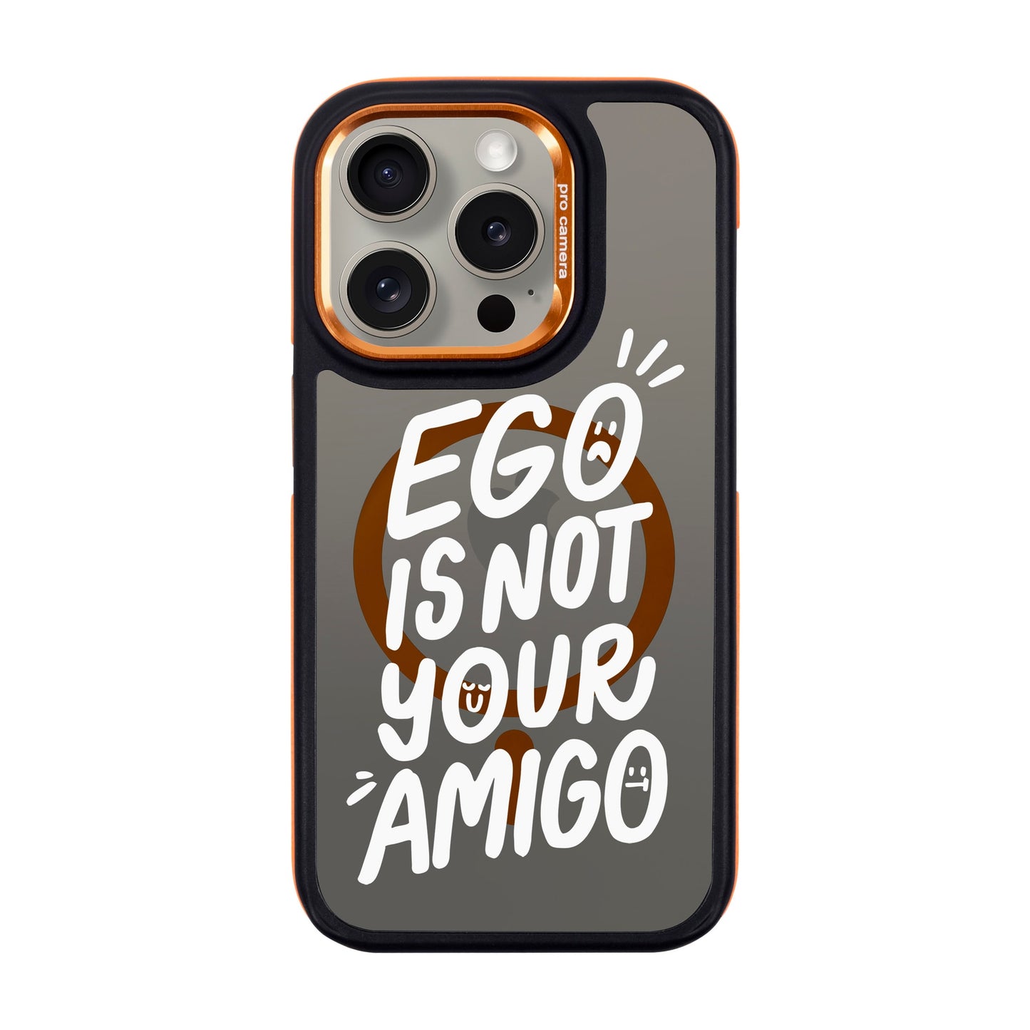 EGO-iPhone 15 Pro Dark Kılıf MagSafe Özellikli