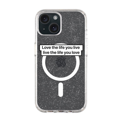 LOVE THE LIFE-iPhone 14 Plus Shiny Kılıf MagSafe Özellikli