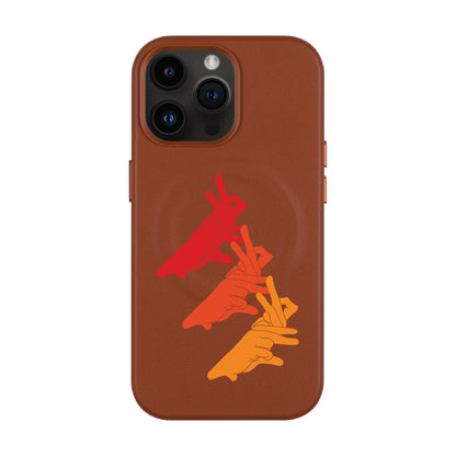 BUNNY MARCH-iPhone 14 Pro Max Leather Kılıf MagSafe Özellikli