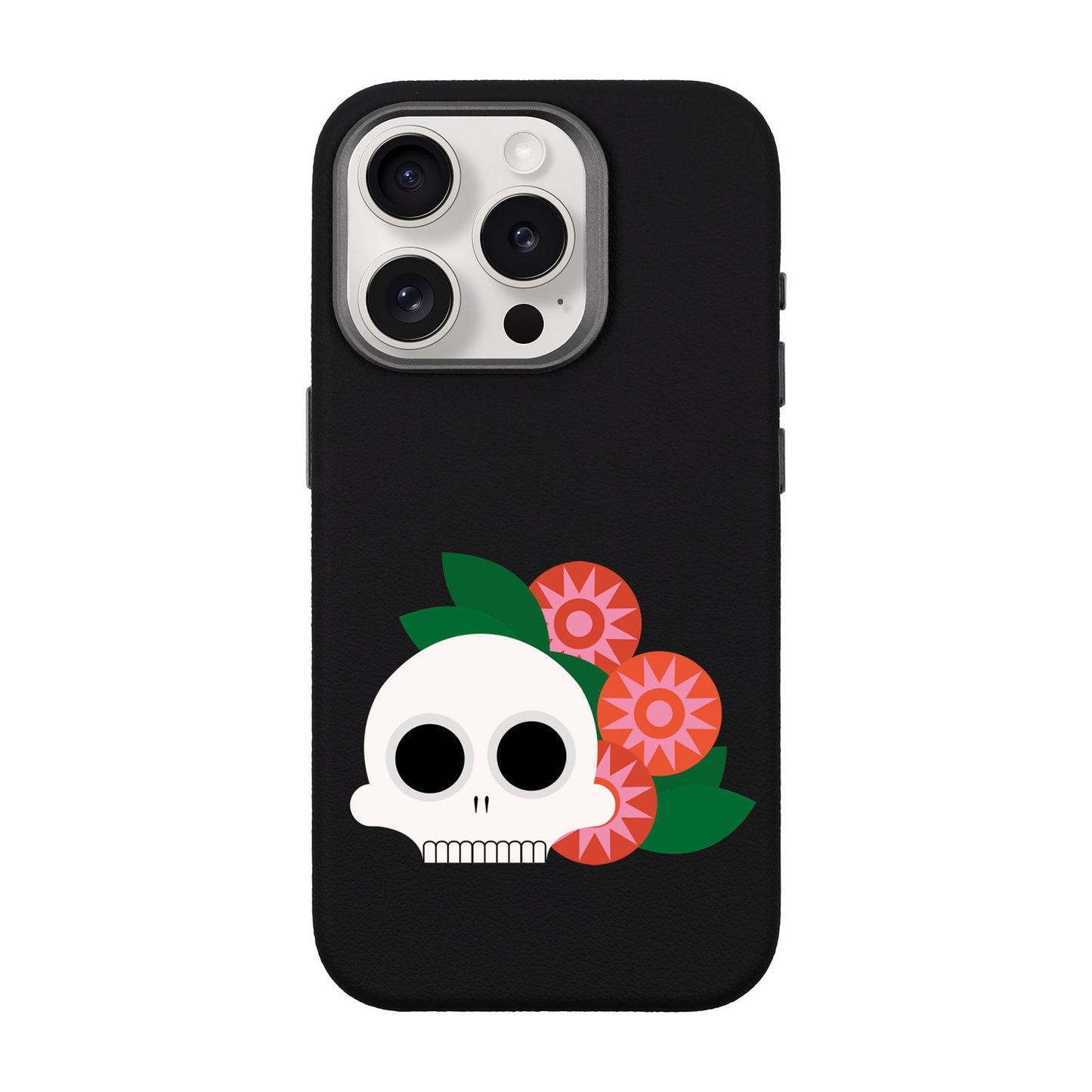 MEMENTO BLOOM-iPhone 15 Pro Leather Premium Kılıf MagSafe Özellikli
