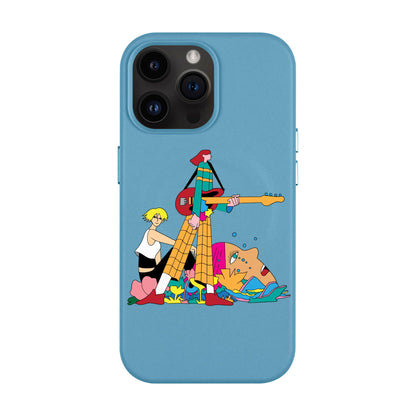 HER BAND-iPhone 14 Pro Max Leather Kılıf MagSafe Özellikli