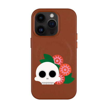 MEMENTO BLOOM-Leather Kılıf MagSafe Özellikli - iPhone 14 Pro