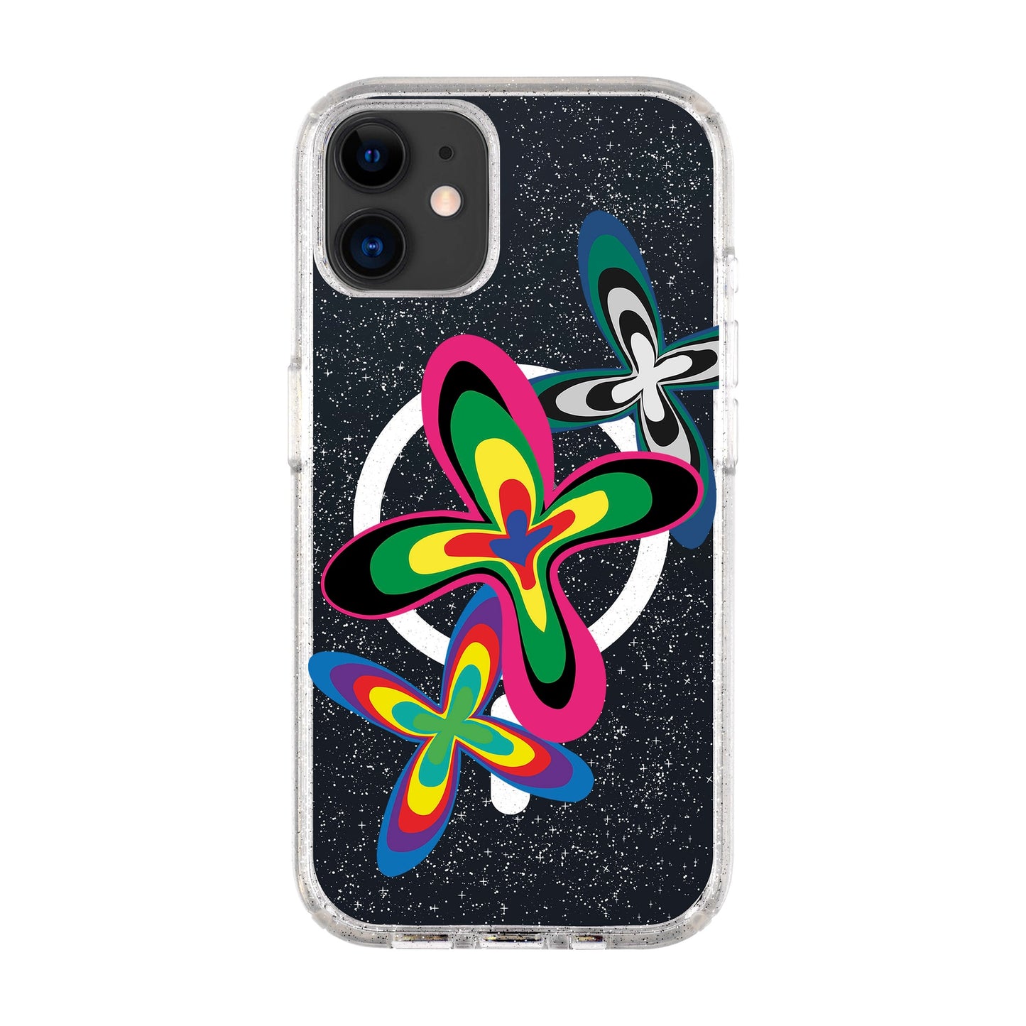 COLOR FLOWER-Shiny Kılıf MagSafe Özellikli - iPhone 11