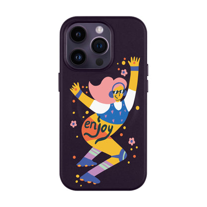 ENJOY-Leather Kılıf MagSafe Özellikli - iPhone 14 Pro