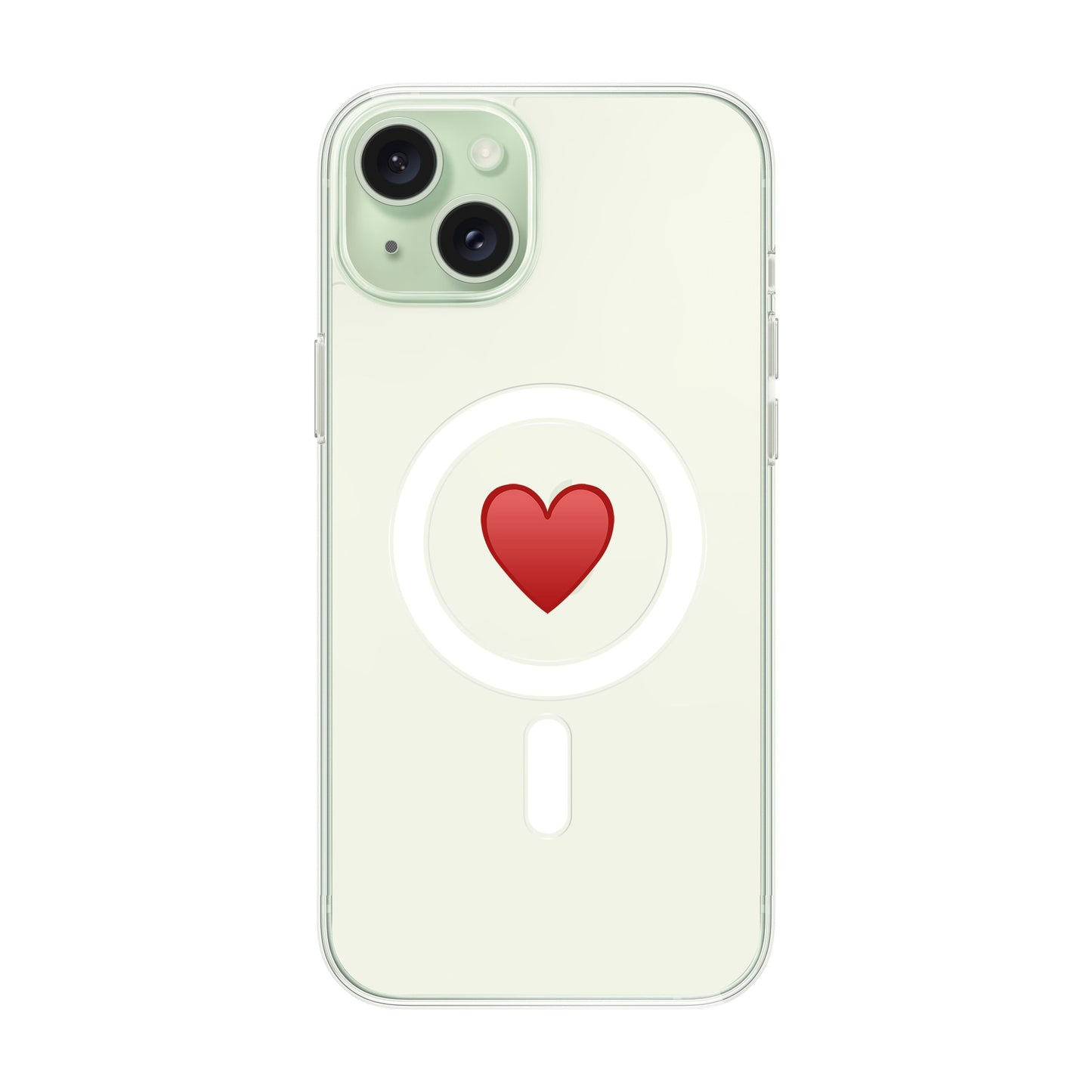 SPREAD HEART-iPhone 15 Plus Solid Kılıf MagSafe Özellikli