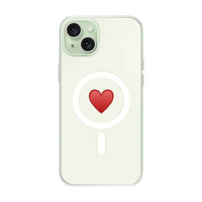 SPREAD HEART-iPhone 15 Plus Solid Kılıf MagSafe Özellikli