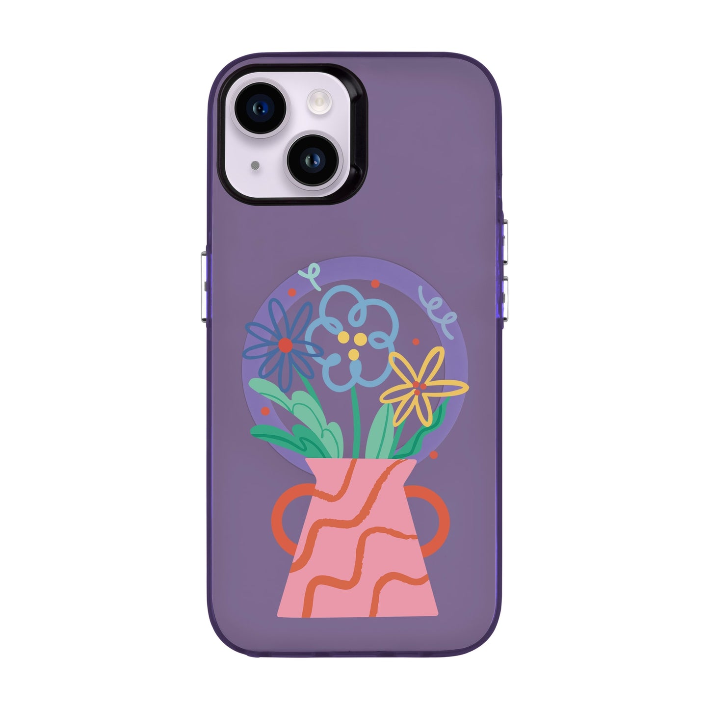 PINK VASE-iPhone 14 Hold Kılıf MagSafe Özellikli