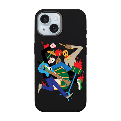 MONSTER MASH-iPhone 15 Leather Premium Kılıf MagSafe Özellikli