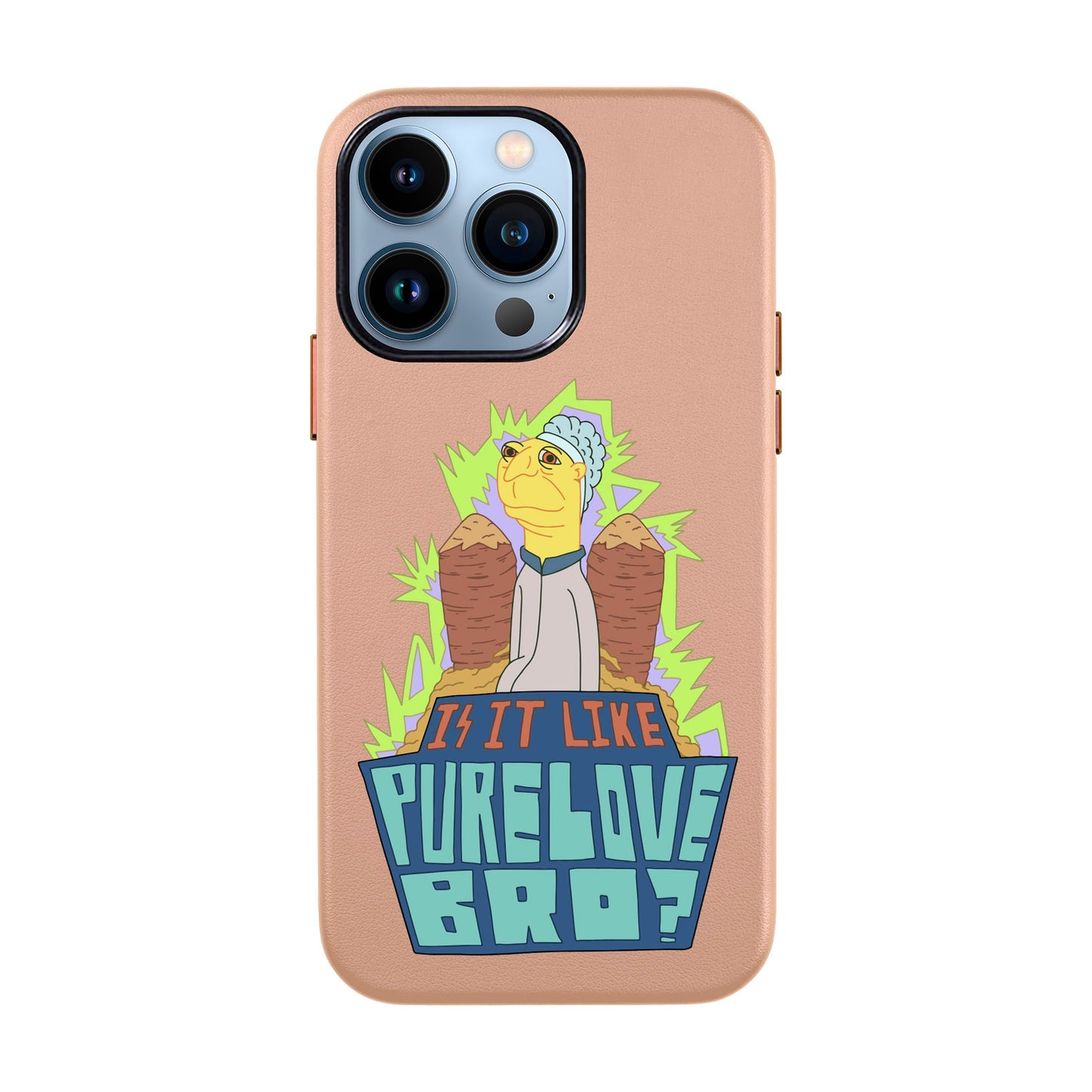 PURE LOVE-iPhone 13 Pro Leather Kılıf