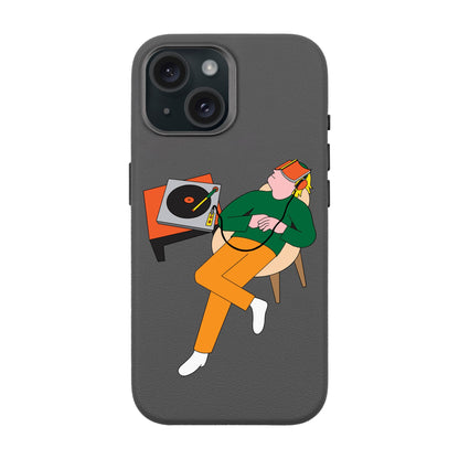 LAZY SUNDAY AFTERNOON-iPhone 15 Leather Premium Kılıf MagSafe Özellikli
