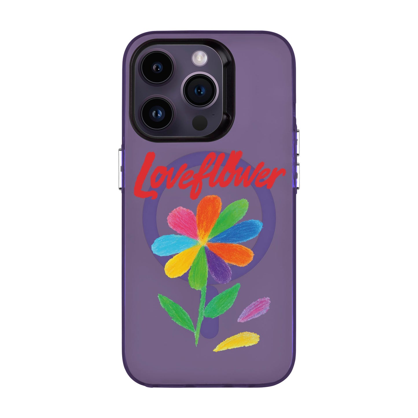 LOVE FLOWER-iPhone 14 Pro Hold Kılıf MagSafe Özellikli