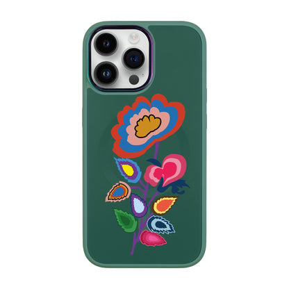 KNITTED FLOWER-iPhone 14 Pro Max Vigor Kılıf MagSafe Özellikli