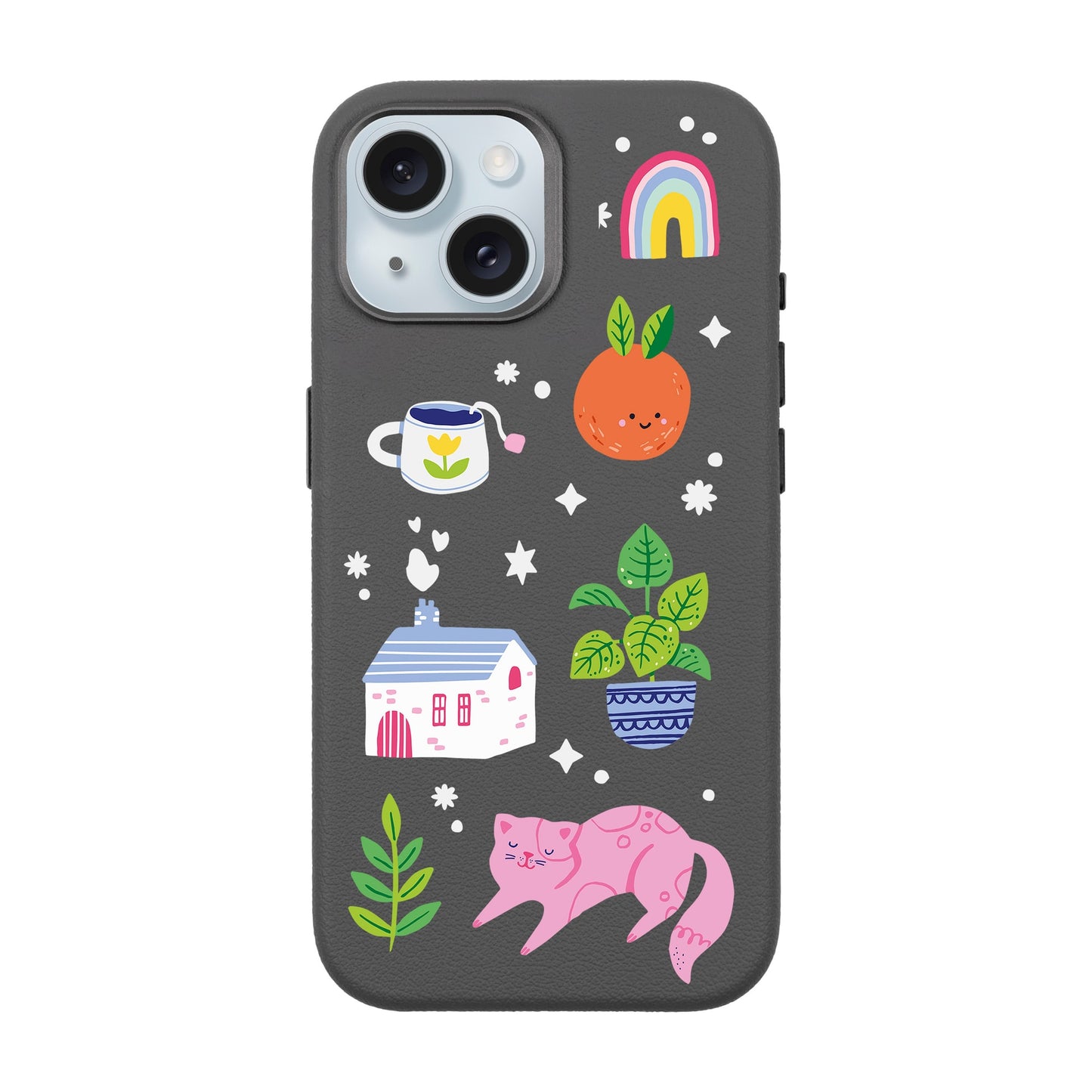 FRESH SPRING-iPhone 15 Leather Premium Kılıf MagSafe Özellikli