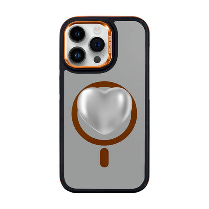 SILVER HEART-iPhone 14 Pro Max Dark Kılıf MagSafe Özellikli