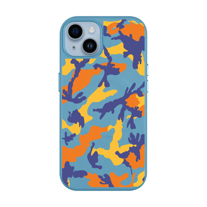 CAMOUFLAGE-iPhone 14 Plus Leather Kılıf MagSafe Özellikli