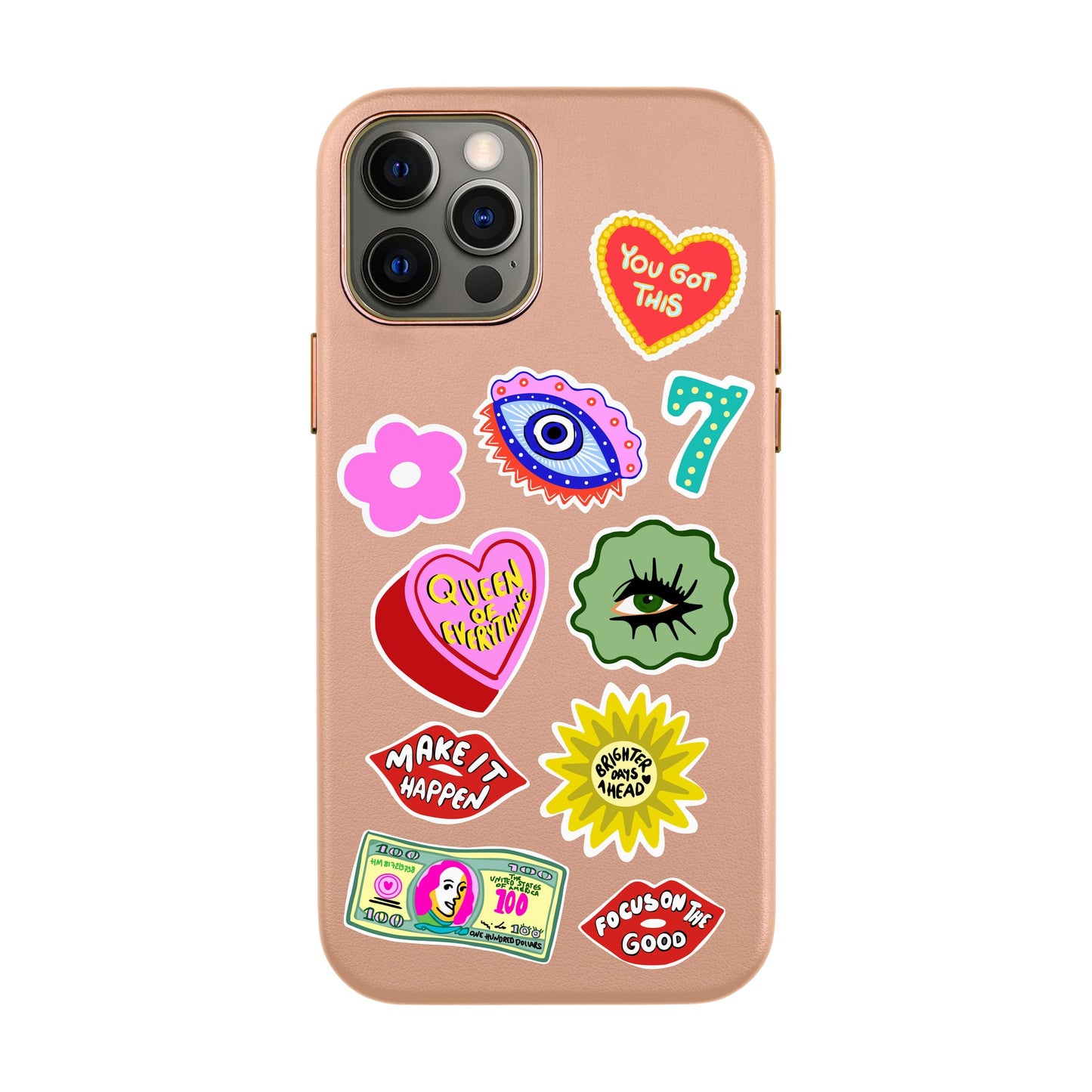 HM STICKERS-iPhone 12 Pro Max Leather Kılıf