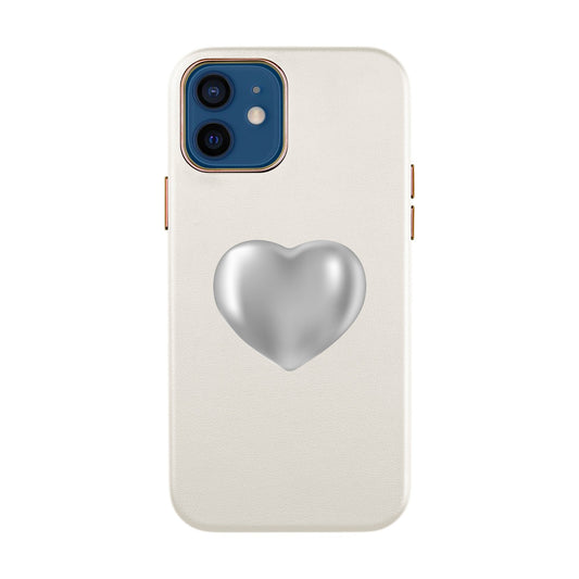 SILVER HEART-iPhone XR Leather Kılıf
