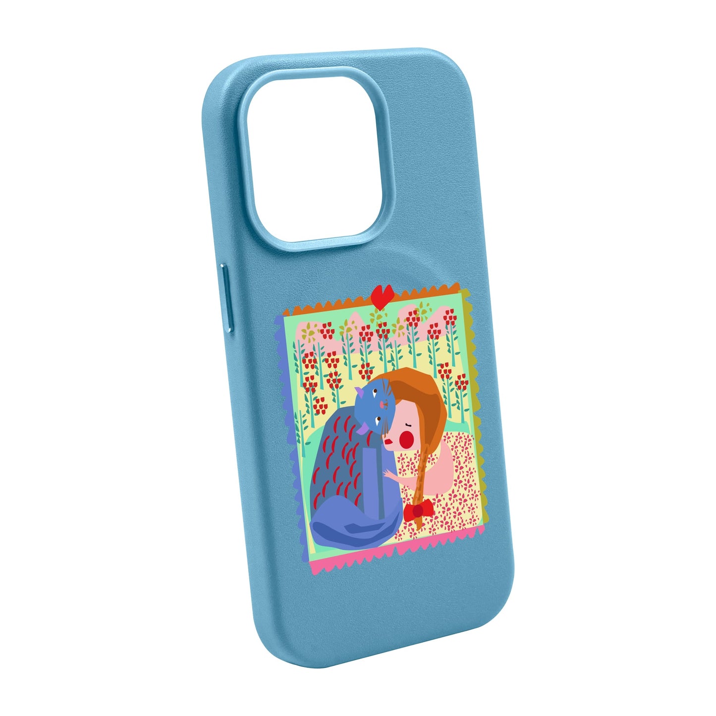 KEDİ POSTA PULU-Leather Kılıf MagSafe Özellikli - iPhone 11