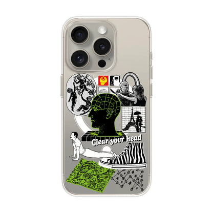 CLEAR YOUR HEAD-iPhone 15 Pro Solid Kılıf MagSafe Özellikli