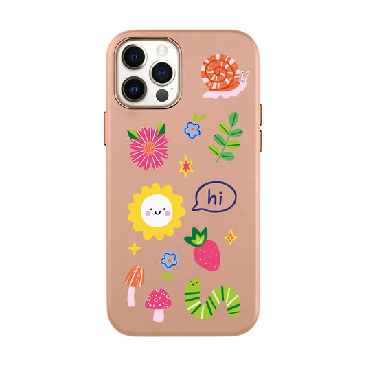 HELLO NATURE-iPhone XR Leather Kılıf