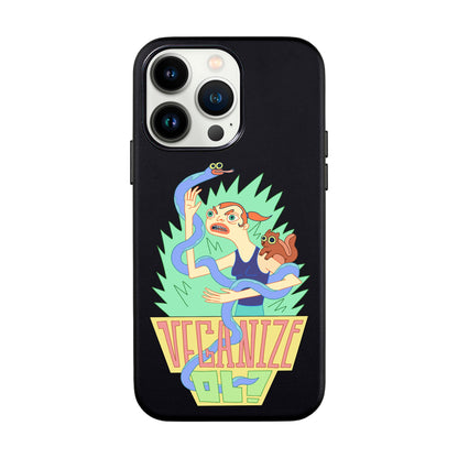 VEGANİZE-iPhone 13 Pro Max Leather Kılıf