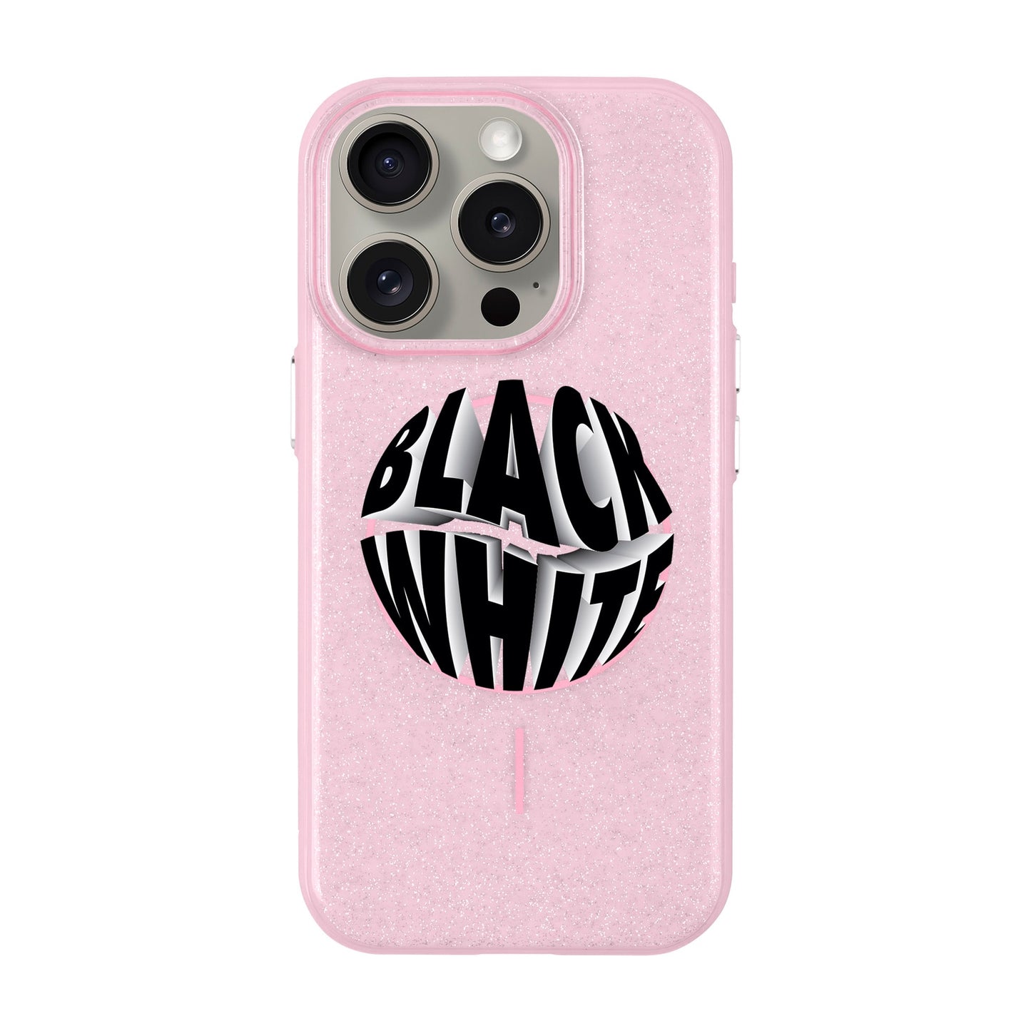 BLACK WHITE-Radiant Kılıf MagSafe Özellikli - iPhone 15 Pro