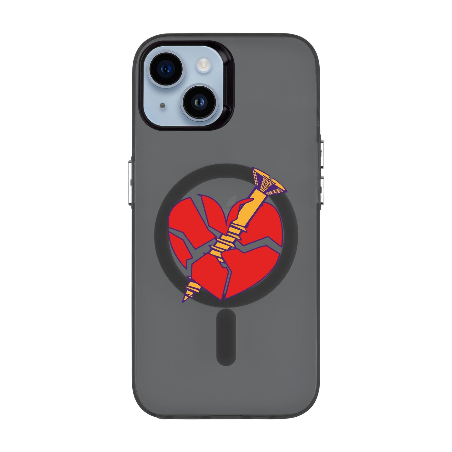 BROKEN HEART-iPhone 14 Hold Kılıf MagSafe Özellikli