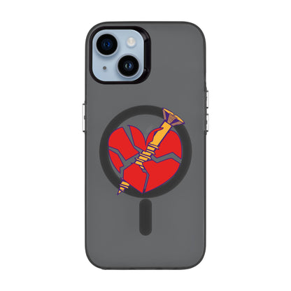 BROKEN HEART-iPhone 14 Hold Kılıf MagSafe Özellikli