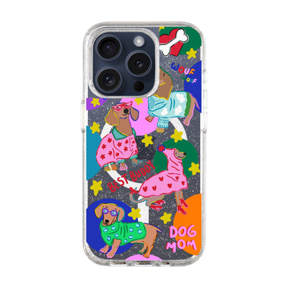 DOG MOM-iPhone 15 Pro Shiny Kılıf MagSafe Özellikli