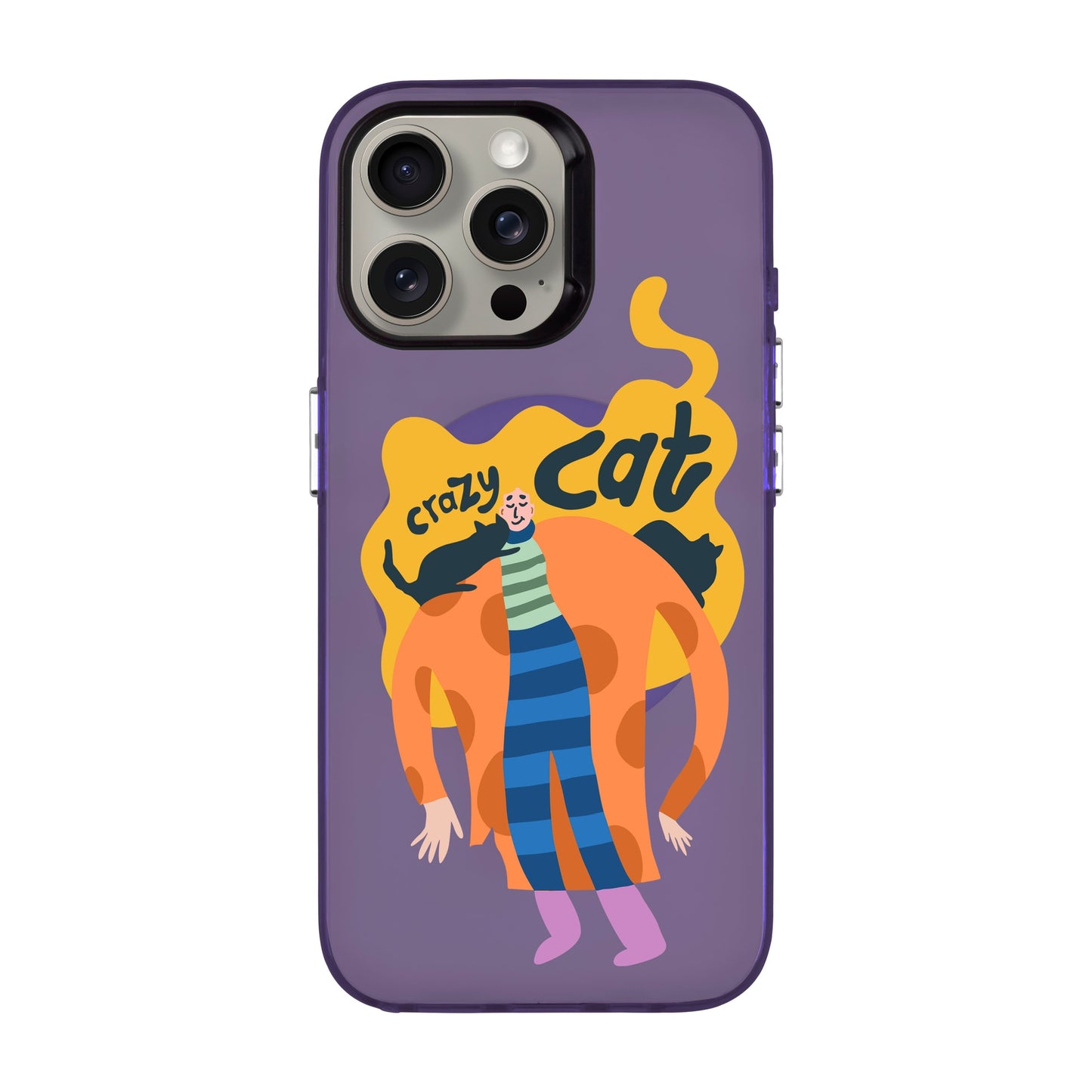 CRAZY CAT-iPhone 15 Pro Max Hold Kılıf MagSafe Özellikli