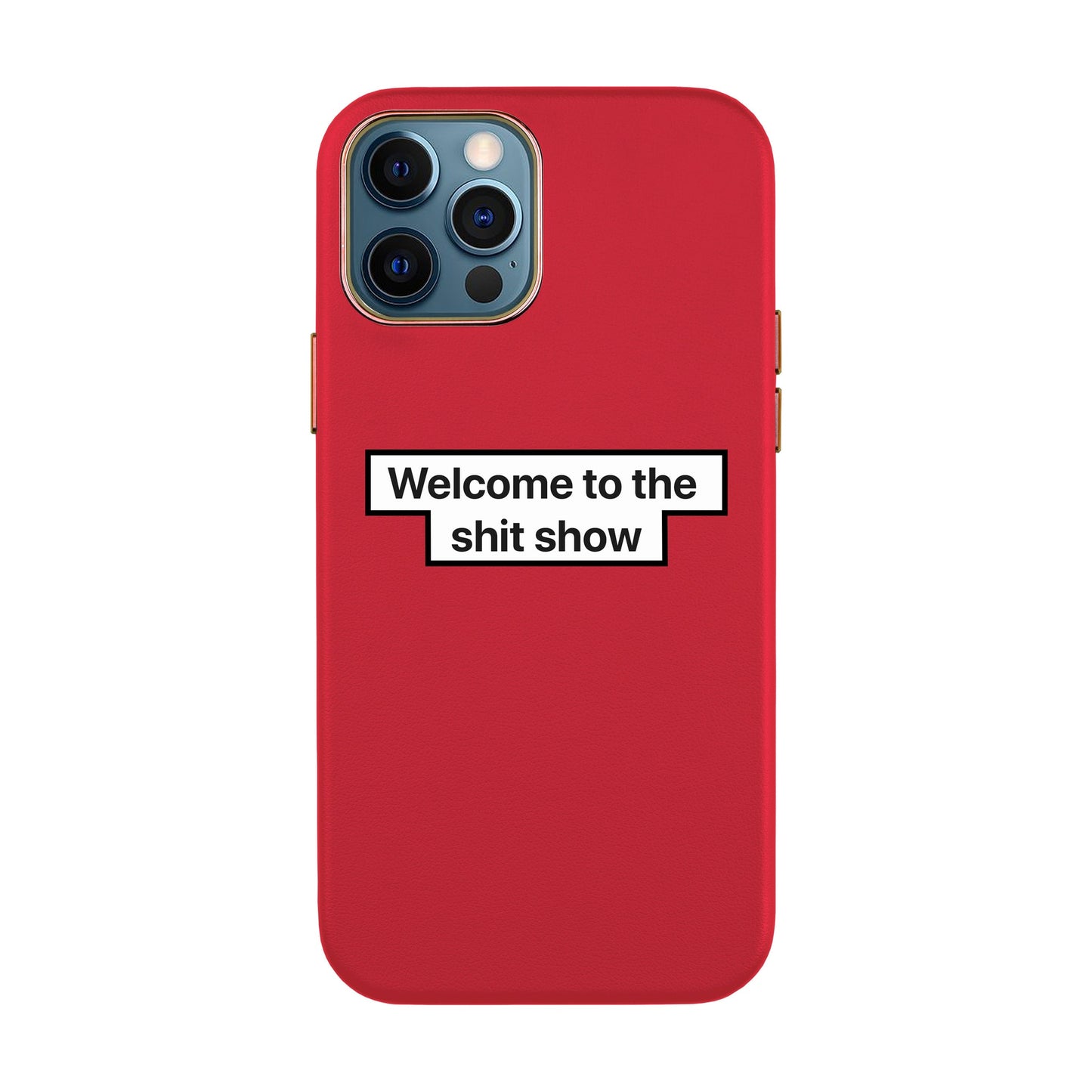 WELCOME-iPhone 12 Pro Max Leather Kılıf