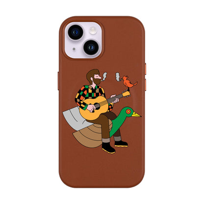 BIRDS OF A FEATHER-Leather Kılıf MagSafe Özellikli - iPhone 13