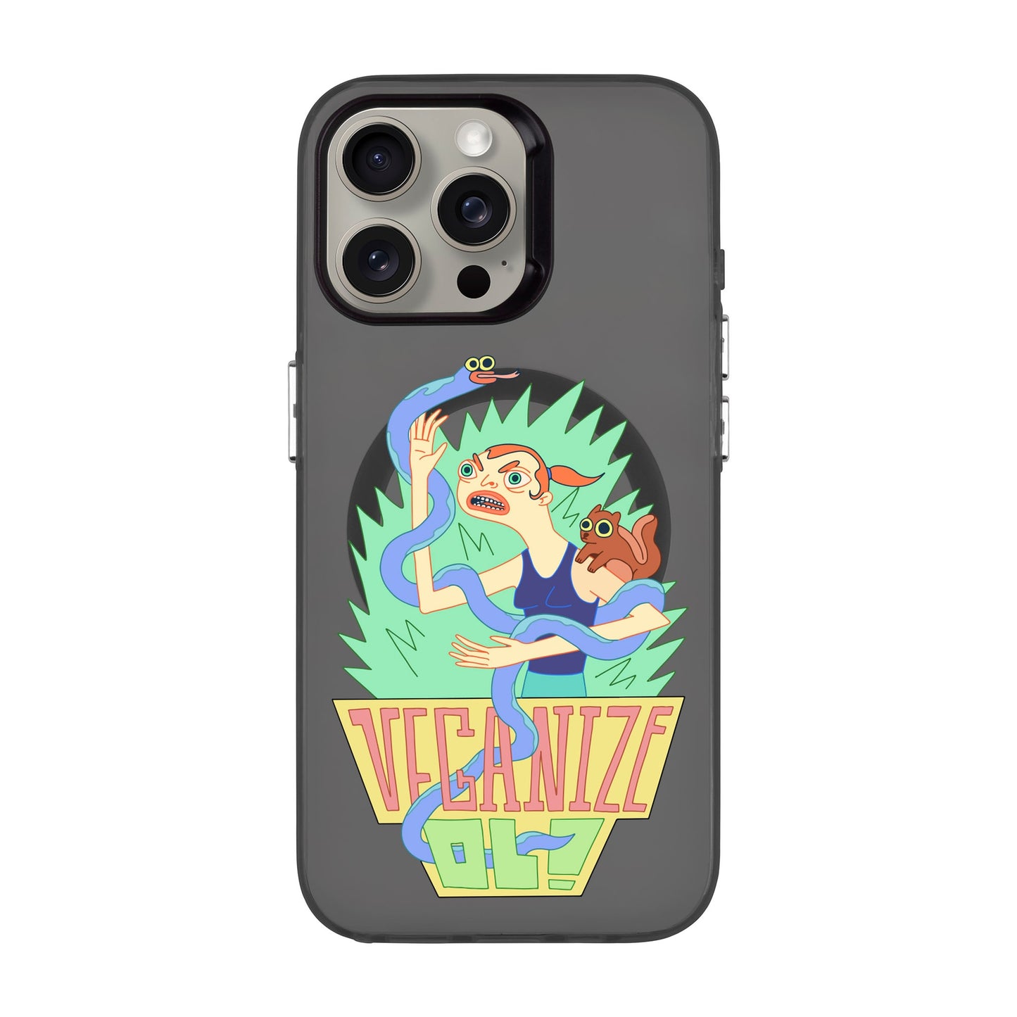 VEGANİZE-iPhone 15 Pro Max Hold Kılıf MagSafe Özellikli