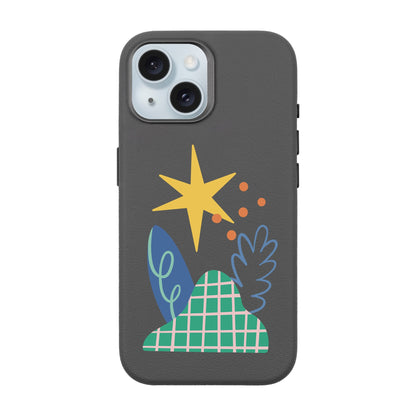 LITTLE NATURE-iPhone 15 Leather Premium Kılıf MagSafe Özellikli