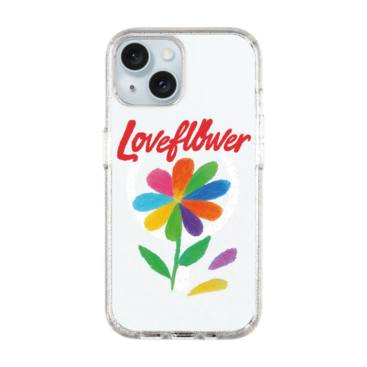 LOVE FLOWER-iPhone 15 Shiny Kılıf MagSafe Özellikli