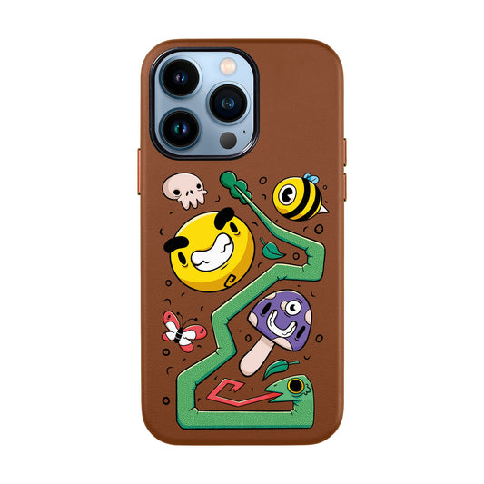 NADUR-iPhone 13 Pro Max Leather Kılıf