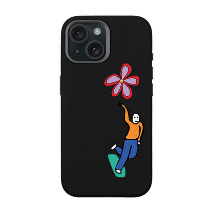 SKATEBOARDER-iPhone 15 Leather Premium Kılıf MagSafe Özellikli