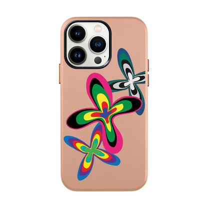 COLOR FLOWER-iPhone 13 Pro Leather Kılıf