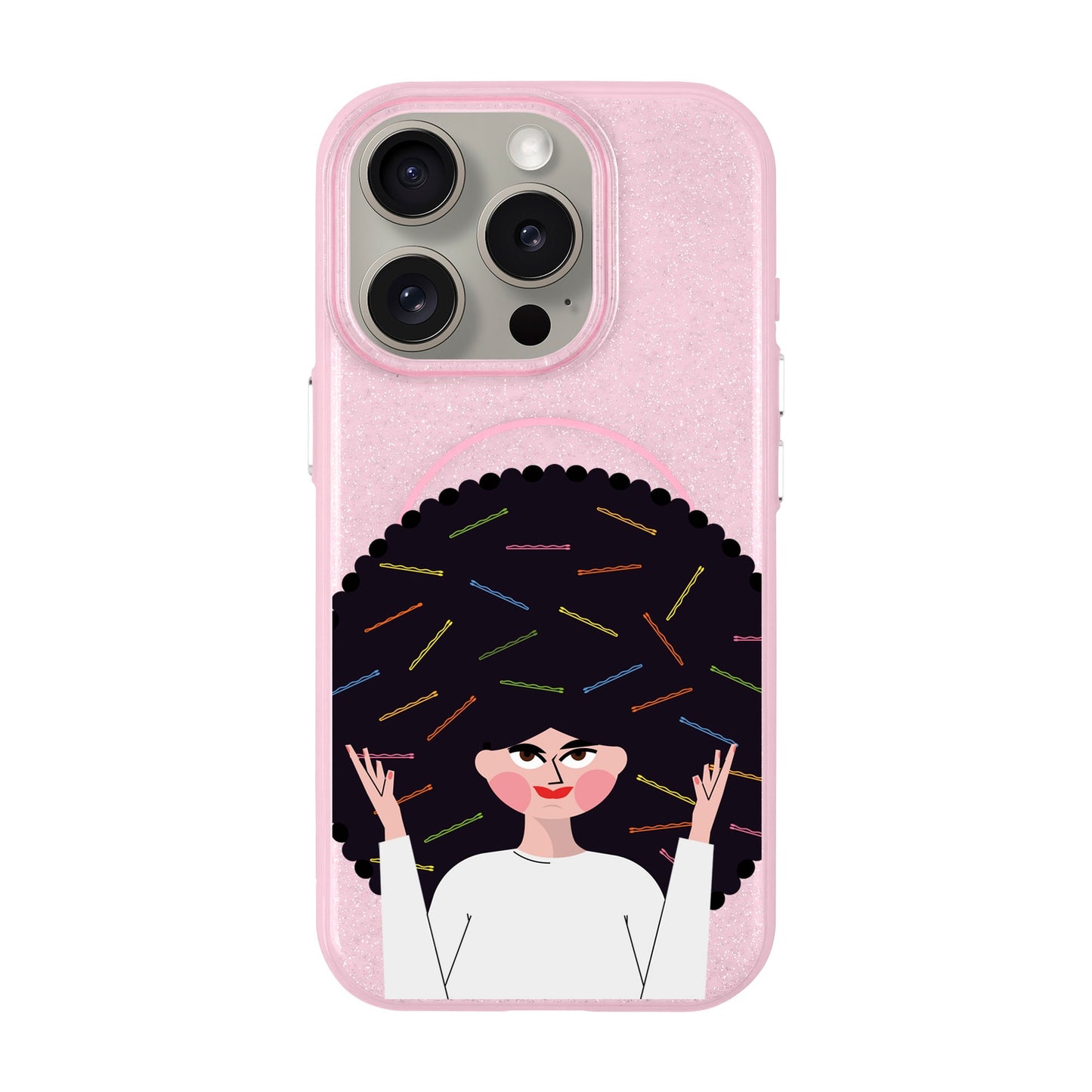 TANGLES OF HAPPINESS-Radiant Kılıf MagSafe Özellikli - iPhone 15 Pro