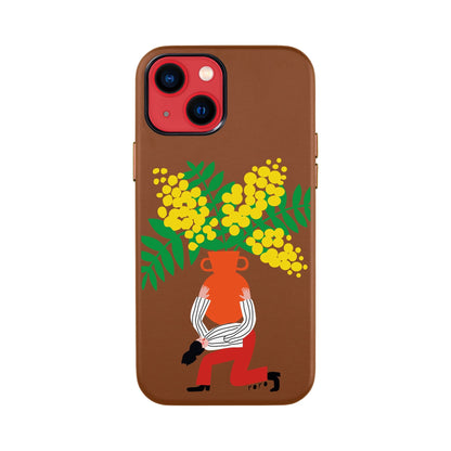 VASE-iPhone 13 Mini Leather Kılıf