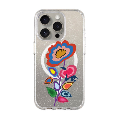 KNITTED FLOWER-Shiny Kılıf MagSafe Özellikli - iPhone 15 Pro