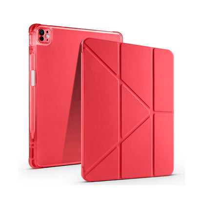 Apple iPad Air 13 inç 2025 M3-Trigon Folding Kalemlikli Standlı Kılıf