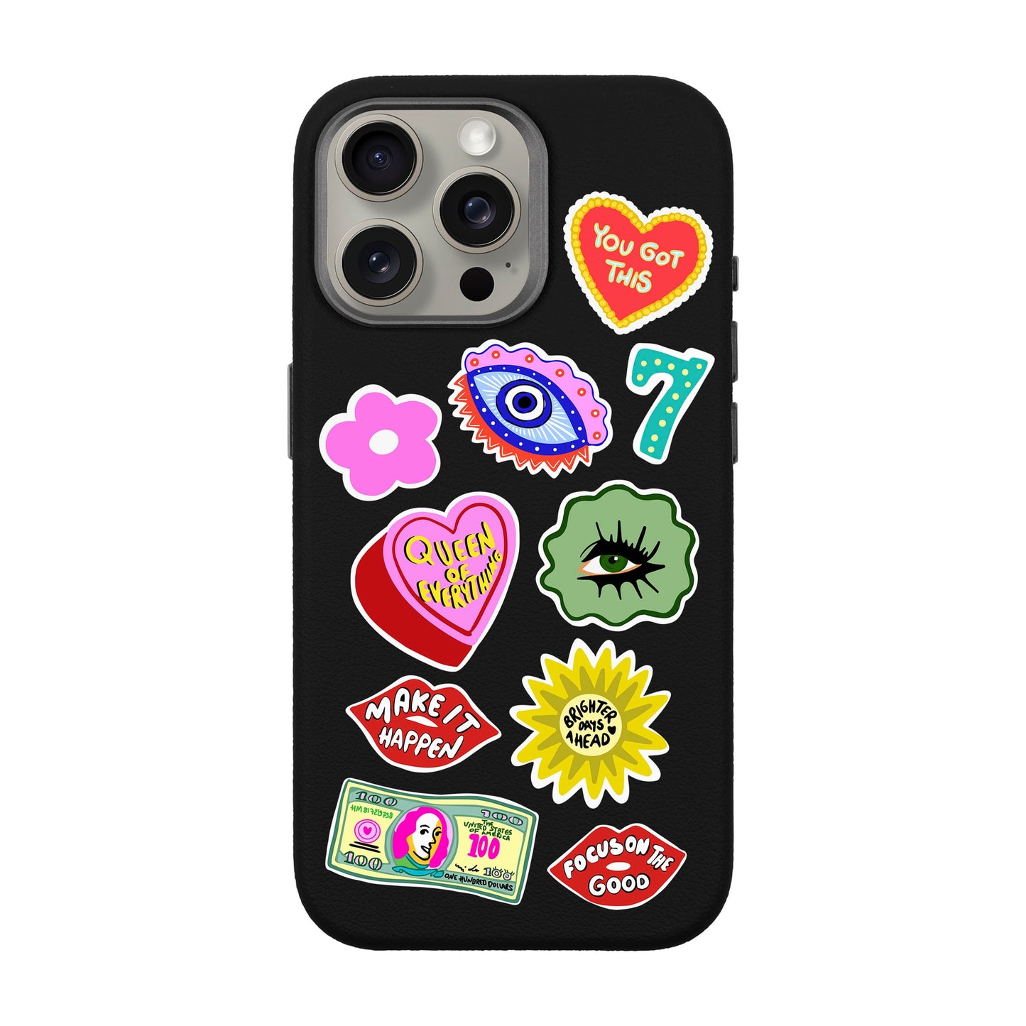 HM STICKERS-iPhone 15 Pro Max Leather Premium Kılıf MagSafe Özellikli