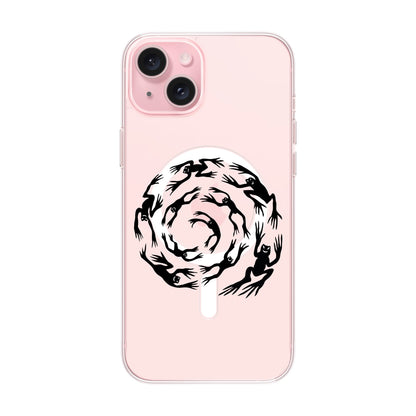 SWIRLING FROG-iPhone 15 Plus Solid Kılıf MagSafe Özellikli