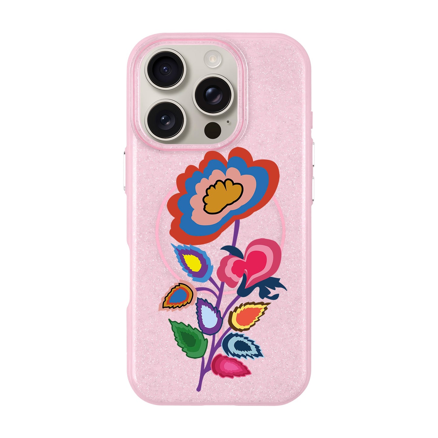 KNITTED FLOWER-iPhone 16 Pro Radiant Kılıf MagSafe Özellikli