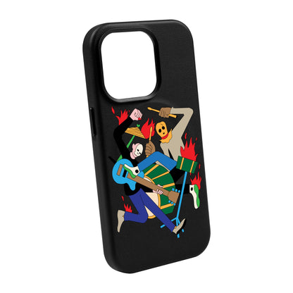 MONSTER MASH-iPhone 14 Pro Max Leather Kılıf MagSafe Özellikli