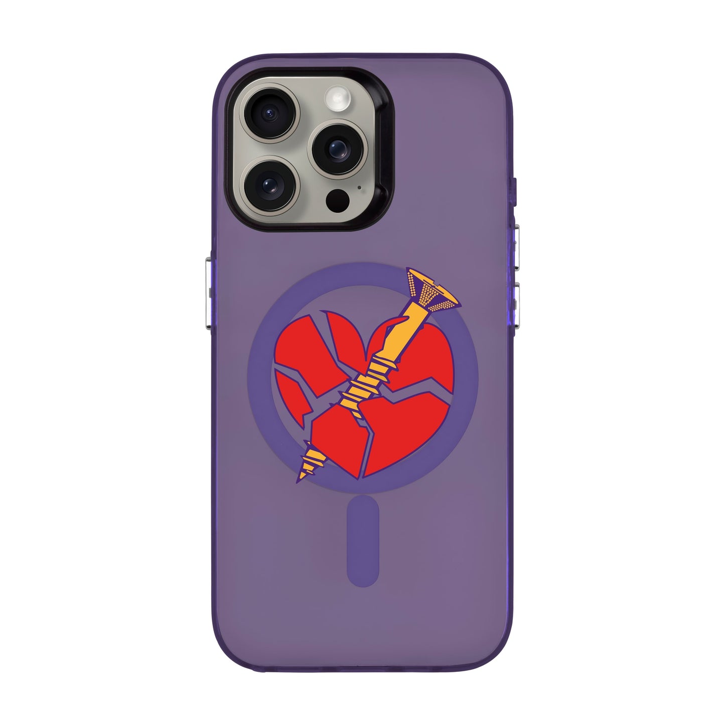 BROKEN HEART-iPhone 15 Pro Max Hold Kılıf MagSafe Özellikli