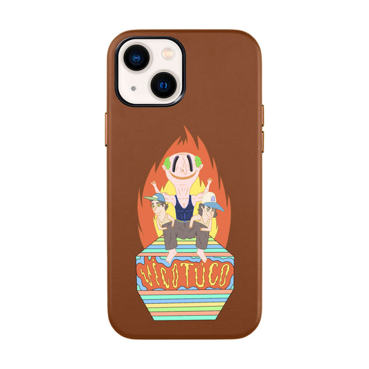 VİCOTÜCO ADAM-iPhone 14 Leather Kılıf